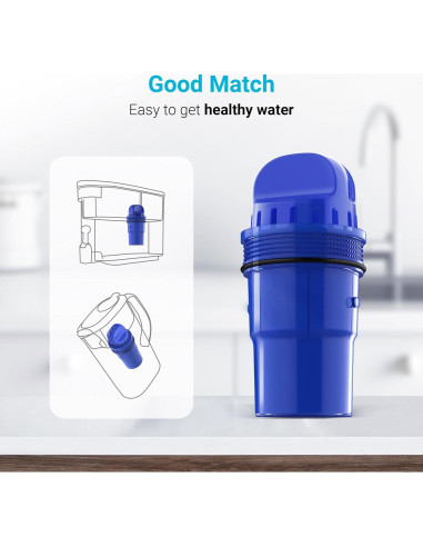 6 Filtros de Agua AQUA CREST para Jarras PUR, Certificado NSF