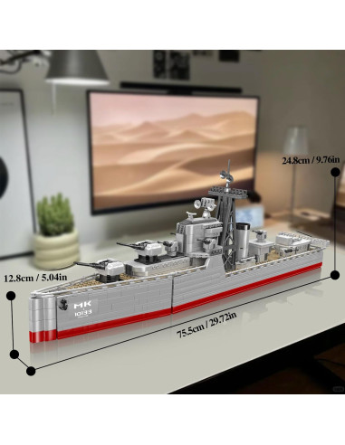 Conjunto de Construcción Acorazado Mould King 10133 1815 Piezas