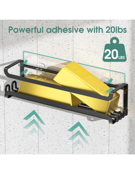 Estante de Especias Colgante LUCYCAZ Negro 2 Pack con 8 Ganchos