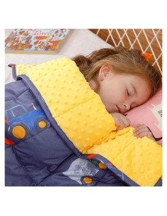 Manta con peso Uttermara 2.27 kg, 91x122 cm, Mundo coches azules