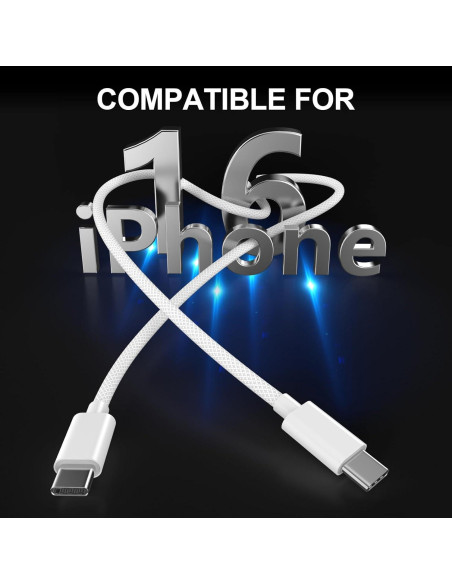 Cable de Carga USB C a C Belcompany 6FT 60W Paquete de 2