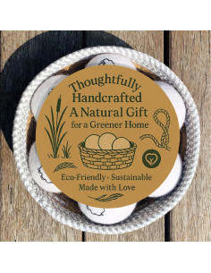 Paquete de 7 Bolas de Secado de Lana Natural Read and Work 2