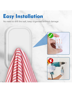 Ganchos Adhesivos INNPLUS Alta Resistencia Paquete de 6 2