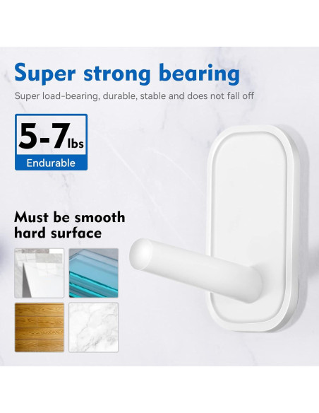 Ganchos Adhesivos INNPLUS Alta Resistencia Paquete de 6