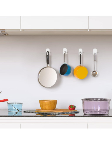 Ganchos Adhesivos INNPLUS Alta Resistencia Paquete de 6