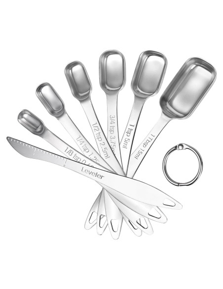 Juego de Cucharas Medidoras U-Taste Acero Inoxidable 7 Piezas