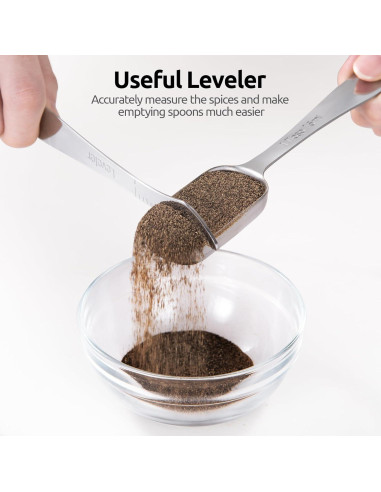 Juego de Cucharas Medidoras U-Taste Acero Inoxidable 7 Piezas