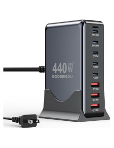 Cargador USB C 440W 8 Puertos GaN III Shenzhen Jiuzhou