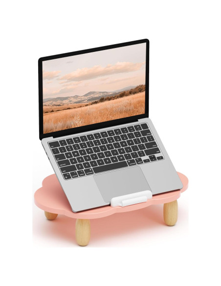 Soporte para Laptop Ajustable AFOOYO Nube Rosa 10-17.3" Soporte para Laptop Ajustable AFOOYO Nube Rosa 10-17.3"
