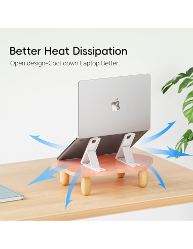 Soporte para Laptop Ajustable AFOOYO Nube Rosa 10-17.3"