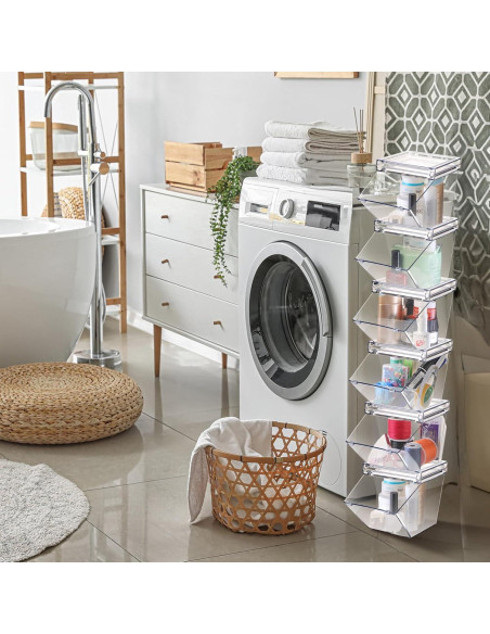 Contenedores de Almacenamiento Plástico Transparente Yerliker 6 Pcs