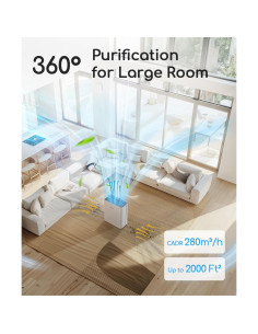 Purificador de aire Afloia Europa Smart 280 m/h para 40 m 2