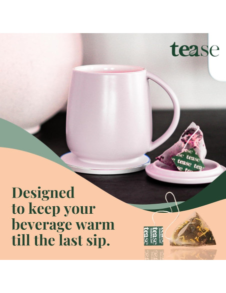 Taza Autocalentable Tease 12oz con Control de Temperatura