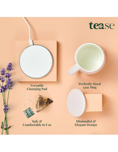 Taza Autocalentable Tease 12oz con Control de Temperatura