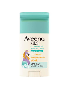 Protector Solar Mineral Aveeno Kids Stick SPF 50 Piel Sensible 42g