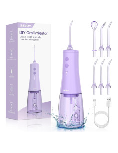 Irrigador Dental Inalámbrico Sejoy 350ml USB Recargable IPX7