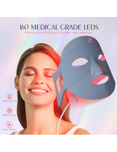 Máscara de Terapia de Luz Roja Photonstar LED Facial 660nm 850nm