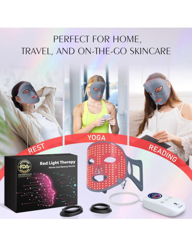 Máscara de Terapia de Luz Roja Photonstar LED Facial 660nm 850nm