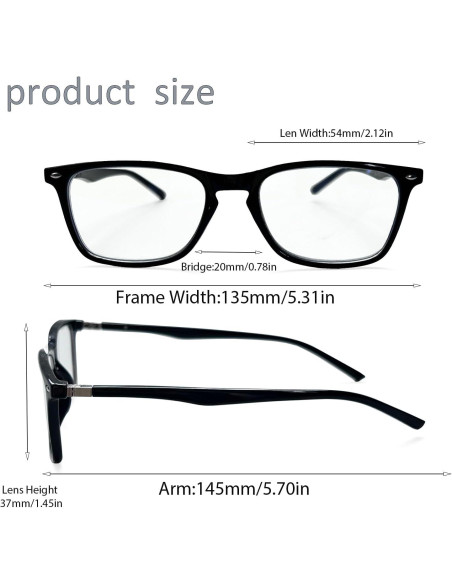 Gafas bloqueadoras de luz azul Kerecsen unisex con protección UV400