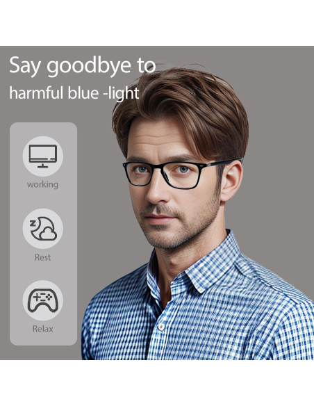 Gafas bloqueadoras de luz azul Kerecsen unisex con protección UV400
