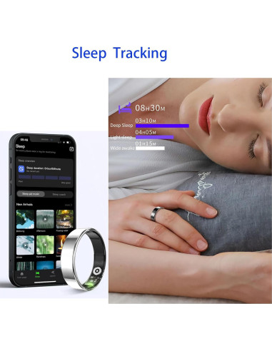 Anillo Inteligente de Fitness Linyixian - Monitoreo Cardíaco y Sueño