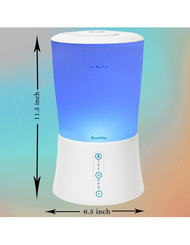 Difusor de Aceite Esencial BlueHills 2000ml Aromaterapia