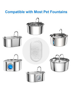 Filtros para Fuente de Agua de Gato NautyPaws - Paquete de 16 2