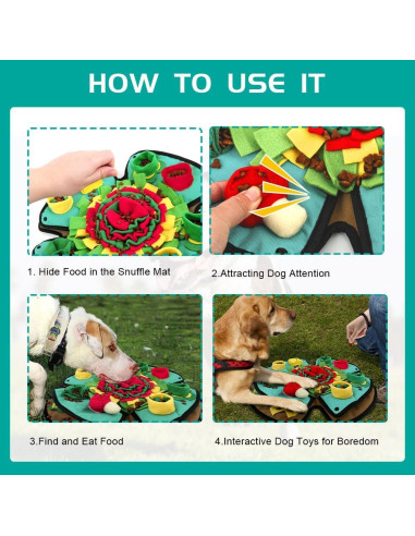 Alfombra de Olfateo AWOOF para Perros 50x50cm Interactiva