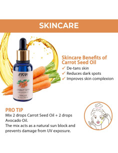 Aceite de Semilla de Zanahoria Nykaa Naturals 100g - Facial y Cabello 2