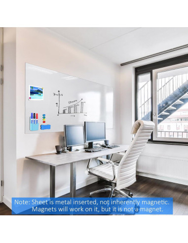 Hoja de Pizarra Blanca Borrable Autoadhesiva Cohibon 30x45 cm