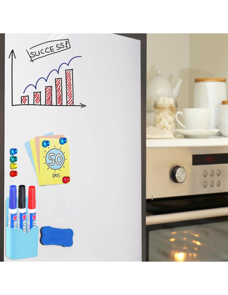 Hoja de Pizarra Blanca Borrable Autoadhesiva Cohibon 30x45 cm