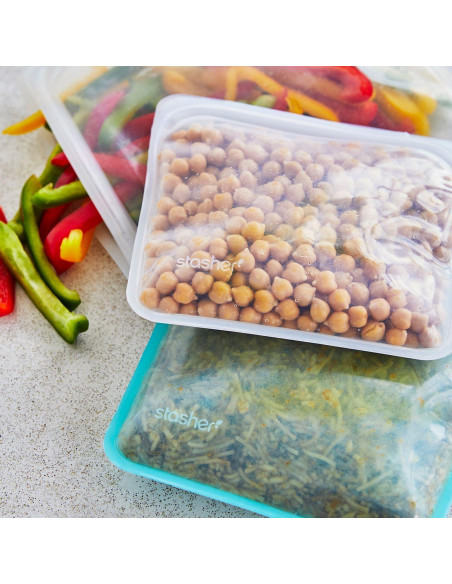 Bolsa de Silicona Reutilizable Stasher M Transparente 368g