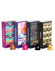 Cápsulas de Café Espresso Atlas Coffee Club Tostado Oscuro 40 Unidades