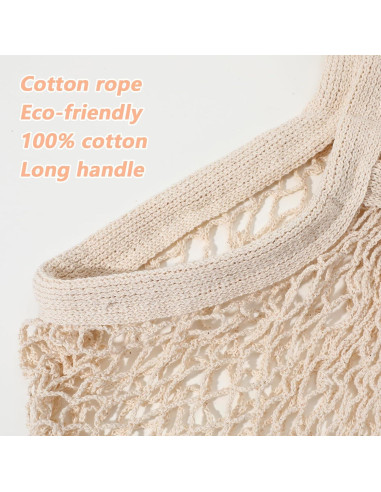 2 Bolsas de Malla de Algodón Reutilizables FdcLixuvol 35x35cm