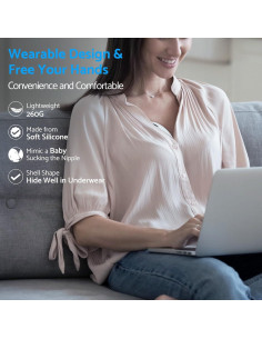 Extractor de Leche Eléctrico LAMSUET Manos Libres 350mmHg 2