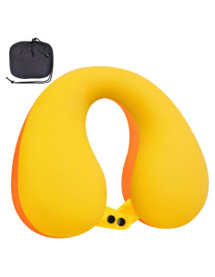 Almohada de Viaje para Niños COOLBEBE - Soporte Ergonómico Naranja