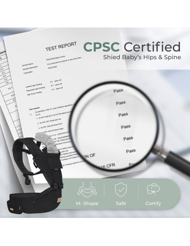 Portabebés FRUITEAM 6-en-1 Ajustable con Asiento de Cadera