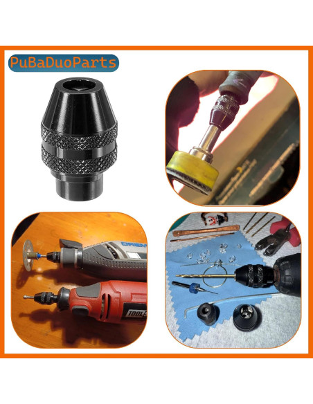 Kit de Chuck Sin Llave Dremel 4486 - 5 Paquetes, 0.8mm a 3.2mm
