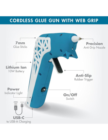 Pistola de Pegamento Inalámbrica SD Studio Designs 10W USB-C