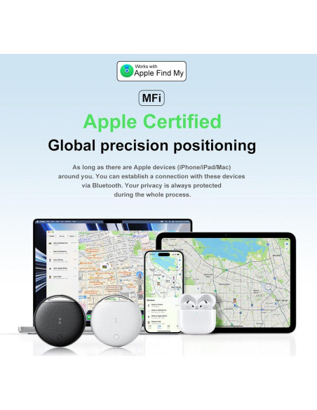 Etiquetas Air Tracker KPMARE - Paquete de 4, Bluetooth IP68