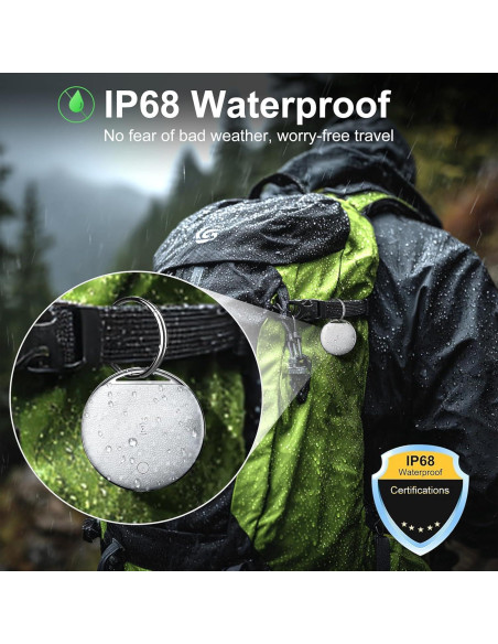 Etiquetas Air Tracker KPMARE - Paquete de 4, Bluetooth IP68