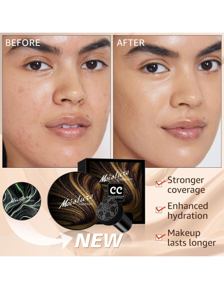 Base de Maquillaje Líquida CC Cream Beige Buff 90.7g con Esponja