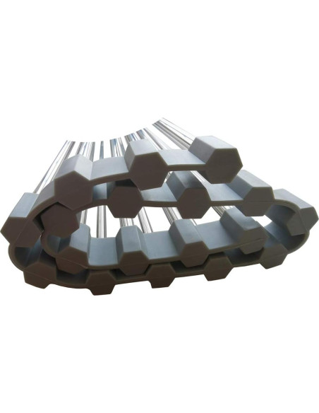 Escurridor de Platos Plegable D DrNeeko, Acero Inoxidable 36.8x35.6cm