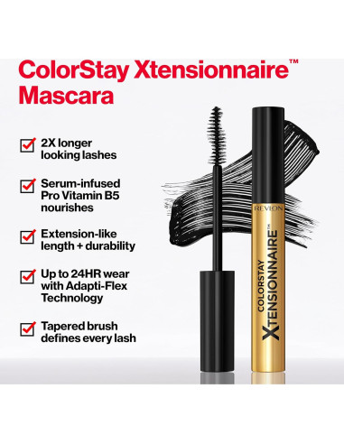 Máscara Alargadora Revlon ColorStay Xtensionnaire 201 Negro