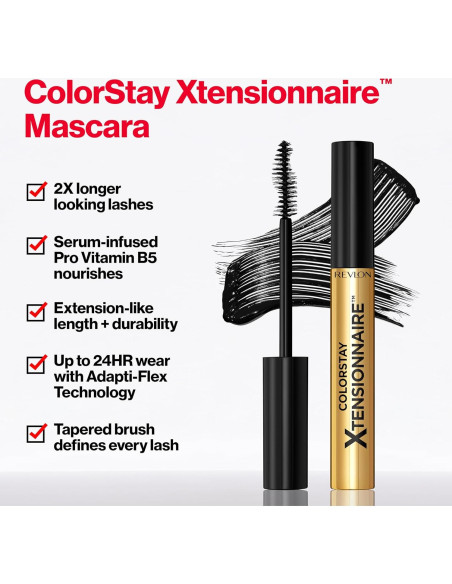 Máscara Alargadora Revlon ColorStay Xtensionnaire 201 Negro