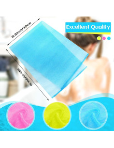 Toalla Exfoliante de Baño Tatuo 12 Piezas 30x90 cm 2