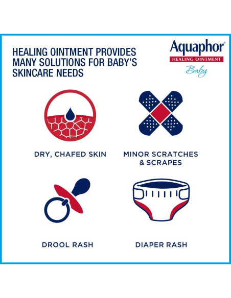Ungüento Sanador Aquaphor para Bebés 3 Paquetes de 9.92g Ungüento Sanador Aquaphor para Bebés 3 Paquetes de 9.92g