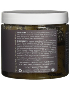 Exfoliante de Azúcar Moreno Orgánico Toque Calmante Vainilla 453g 2