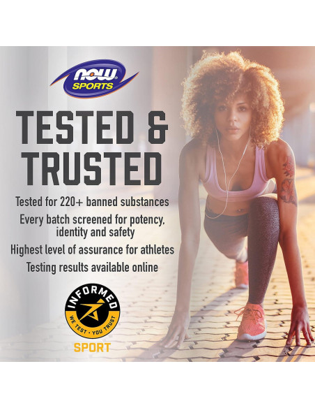 Suplemento ZMA NOW Sports 180 Cápsulas - Zinc, Magnesio, B-6