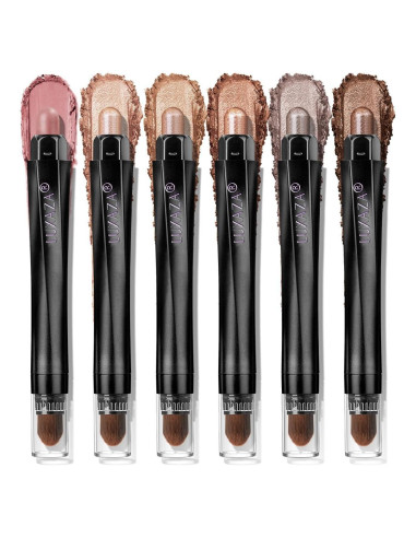 Paleta de Sombra de Ojos LUXAZA PRO 6PCS Nude Metálica